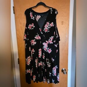 Torrid Floral Black Dress
